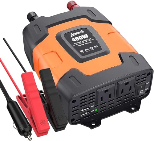 750W Power Inverter with Dual USB Ports and 2 AC Outlets C607