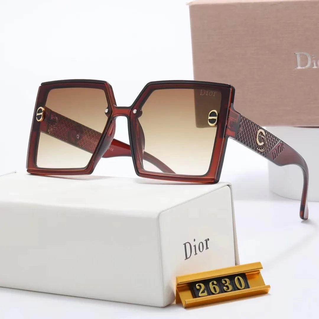 Rhombus Print Polarized Sunglasses S6734