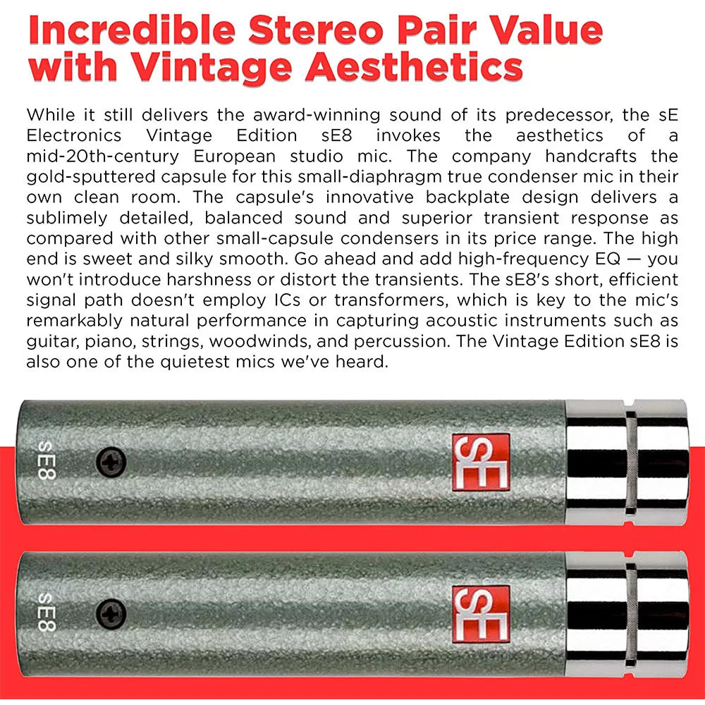 Small-diaphragm Condenser Microphone Stereo Pair Y35785