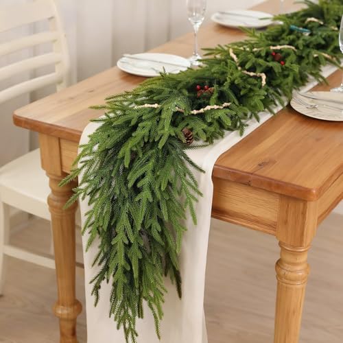 9FT Artificial Norfolk Pine Garland L512