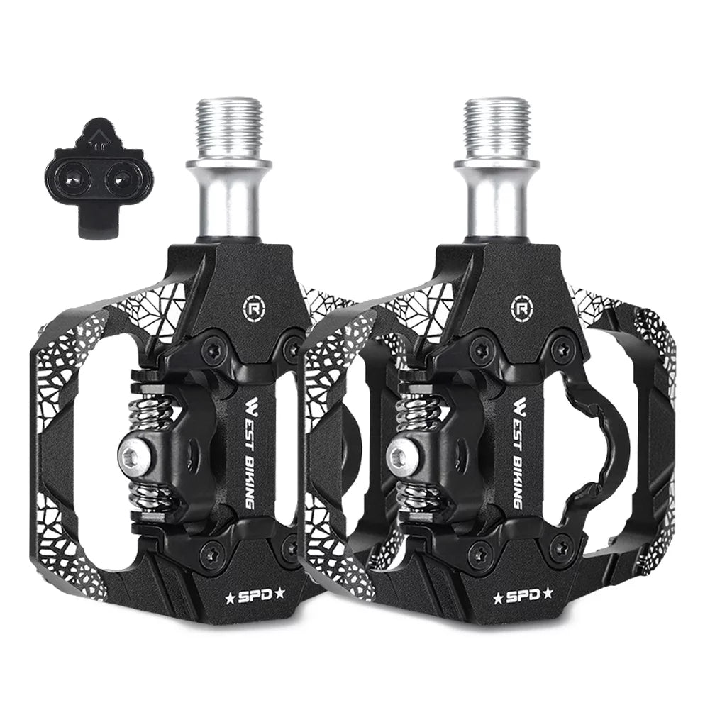 MTB Bike Pedals Dual Platform SPD Clipless Bearing D329