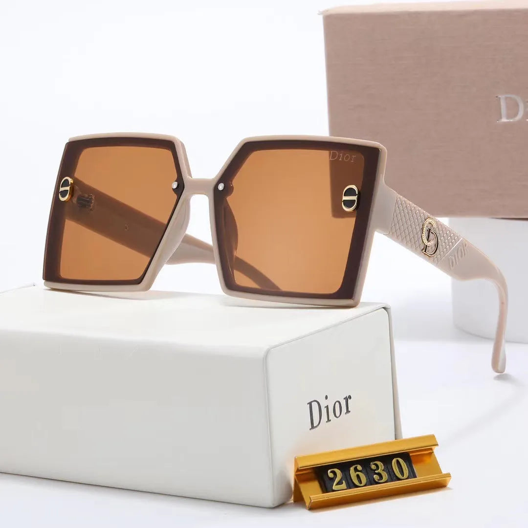 Rhombus Print Polarized Sunglasses S6734