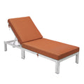 Weathered Grey Chaise Lounge Chair With Cushions J499341