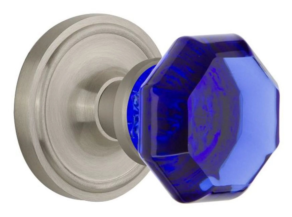 Cobalt Door Knob with Classic Rosette M66042