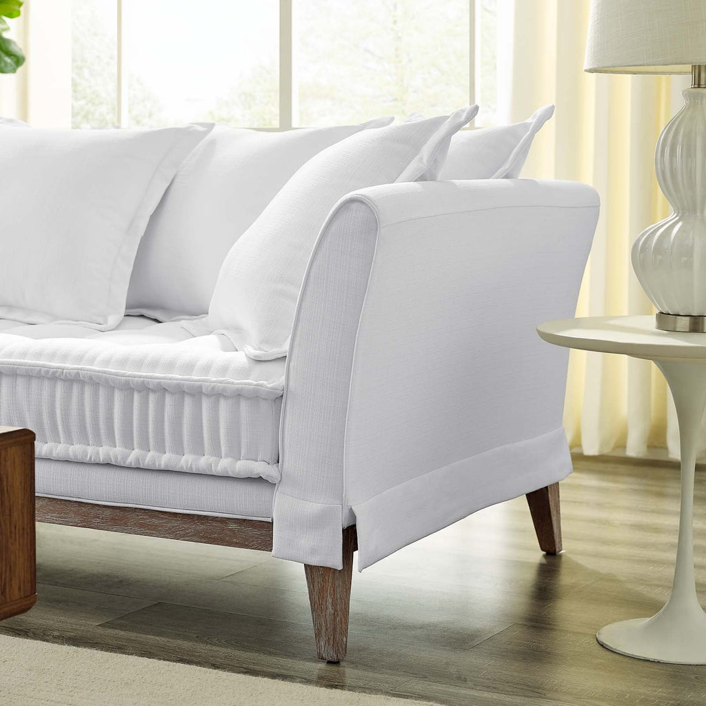 White Fabric Sofa Z227504