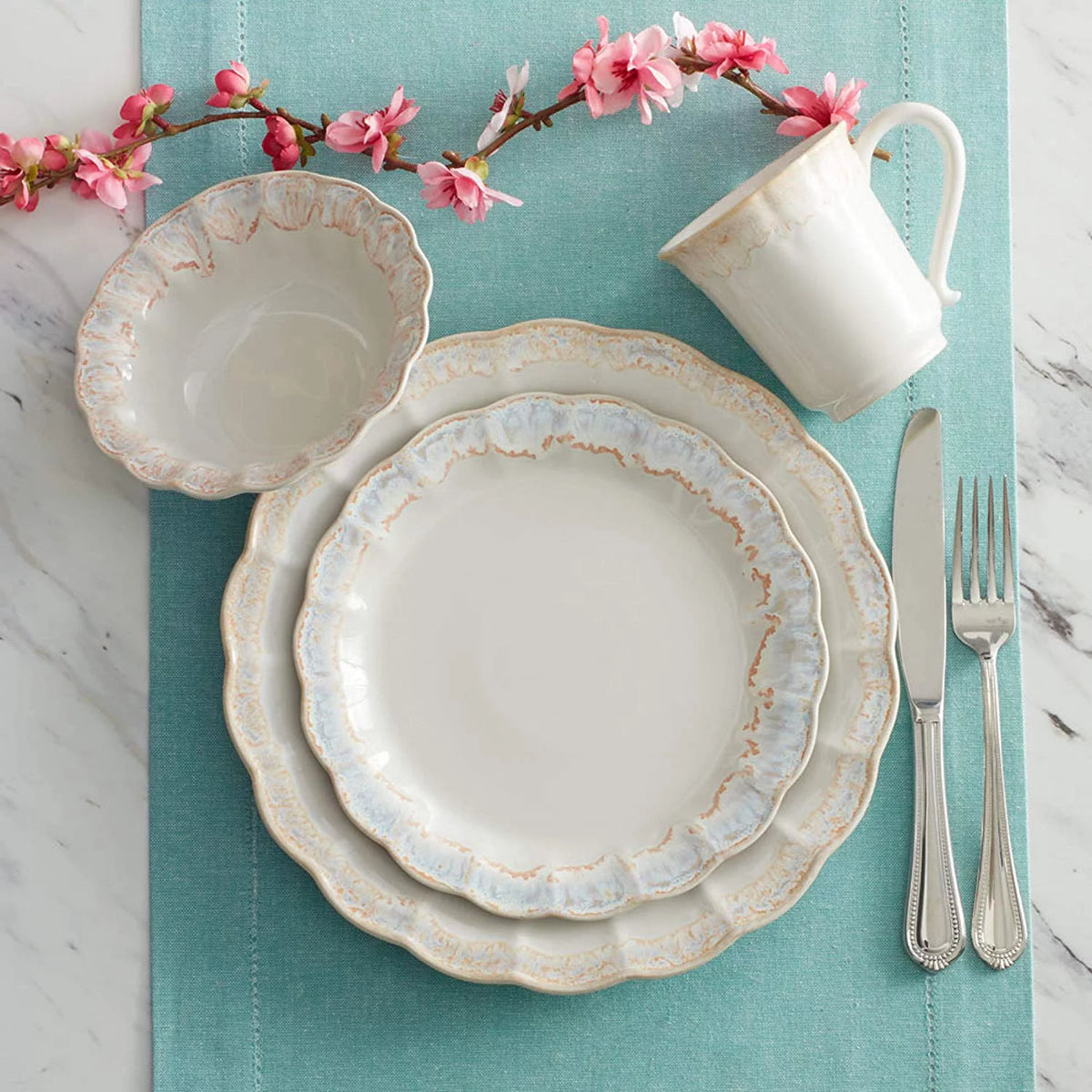 White 4-Piece Place Setting B507