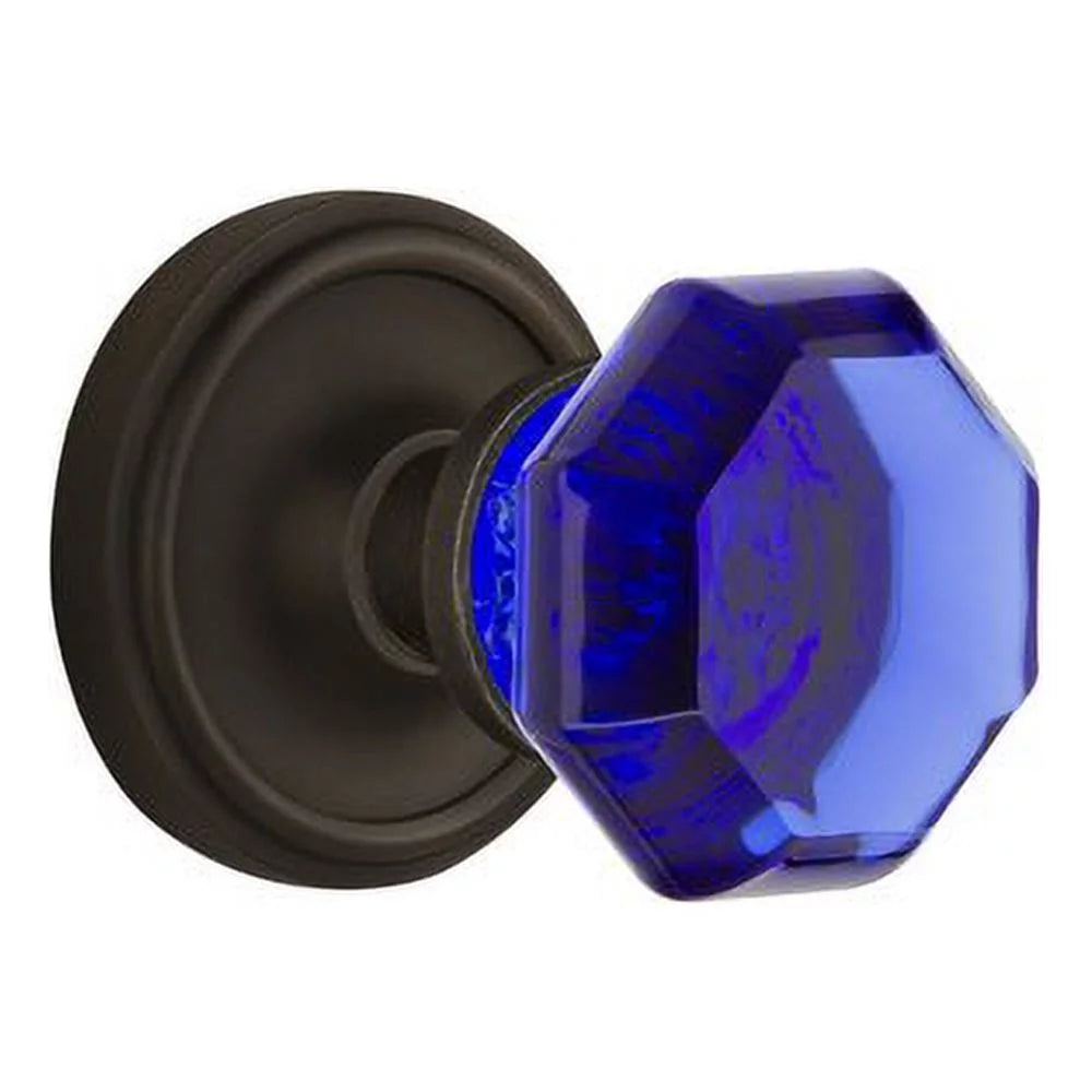 Cobalt Door Knob with Classic Rosette M66042