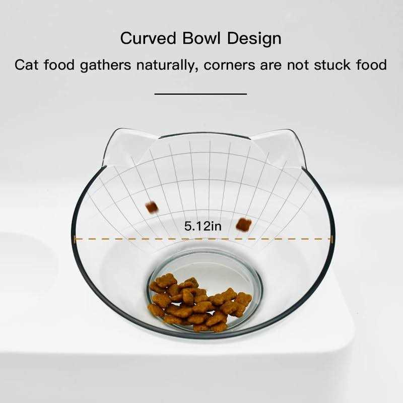 Tilted Cat Bowl Set for Food and Water A24783
