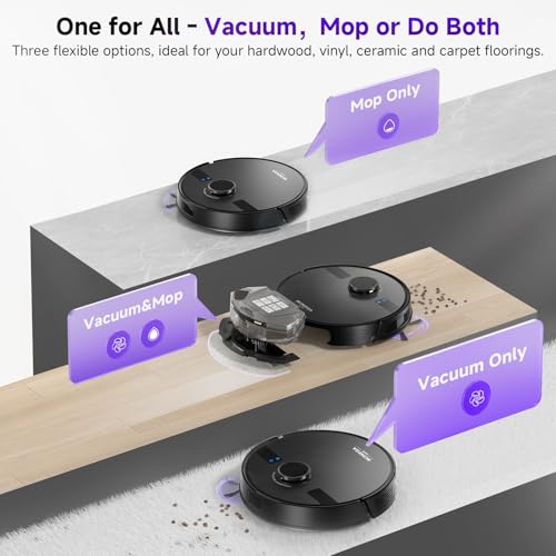 Robot Vacuum and Mop Combo 5000Pa with Self Emptying Station K55303