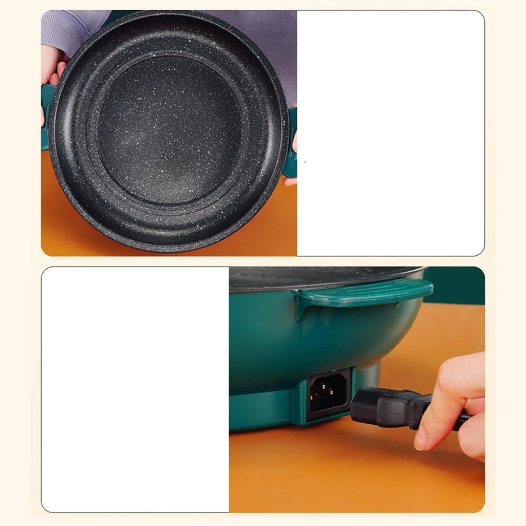 Electric Griddle Electric Skillet with Stay Cool Handles B495049