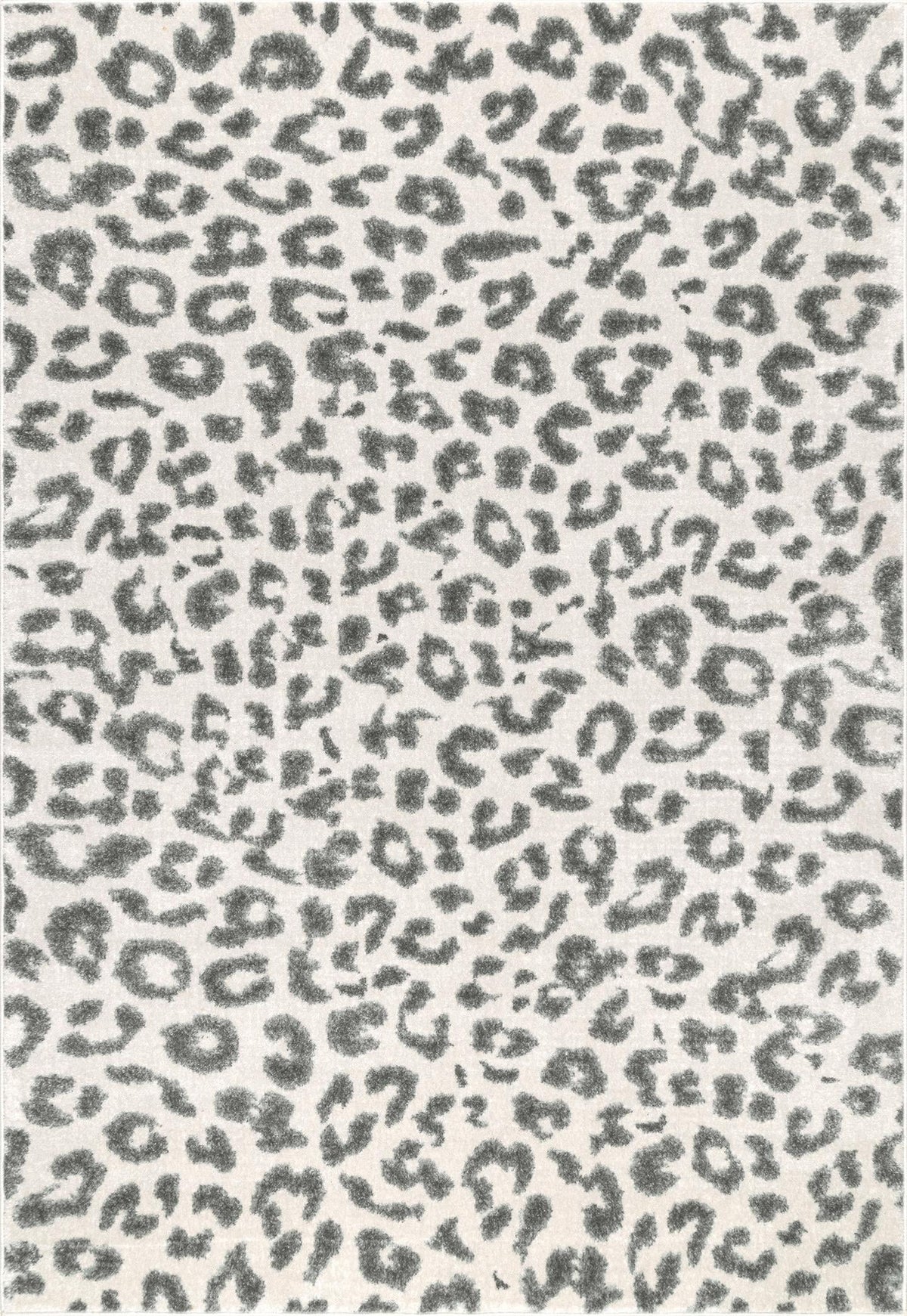 Gray Leopard Area Rug I482