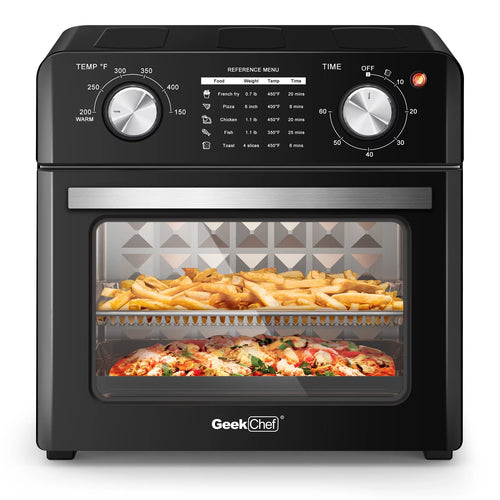 10QT Black Stainless Steel Air Fryer Toaster Oven A275511