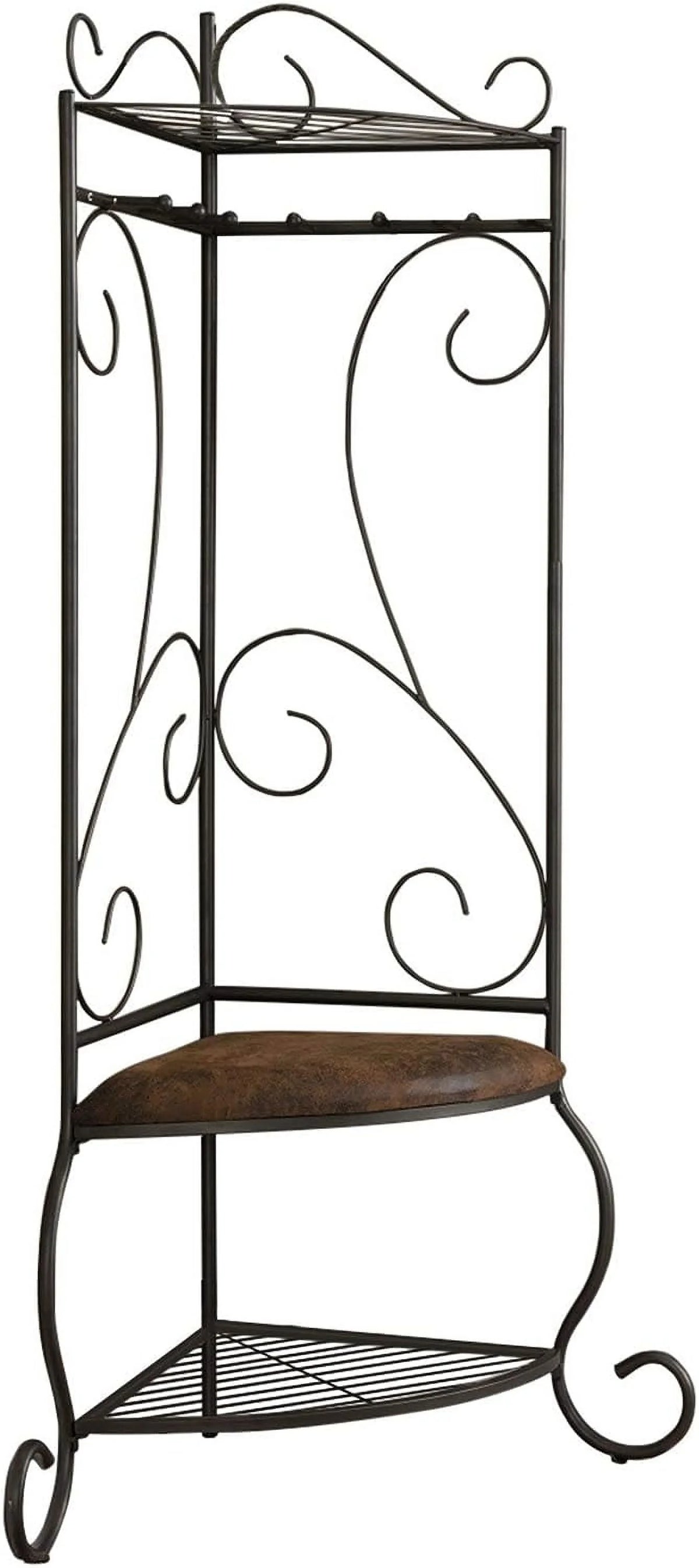 Corner Entryway Bench With Coat Rack T291