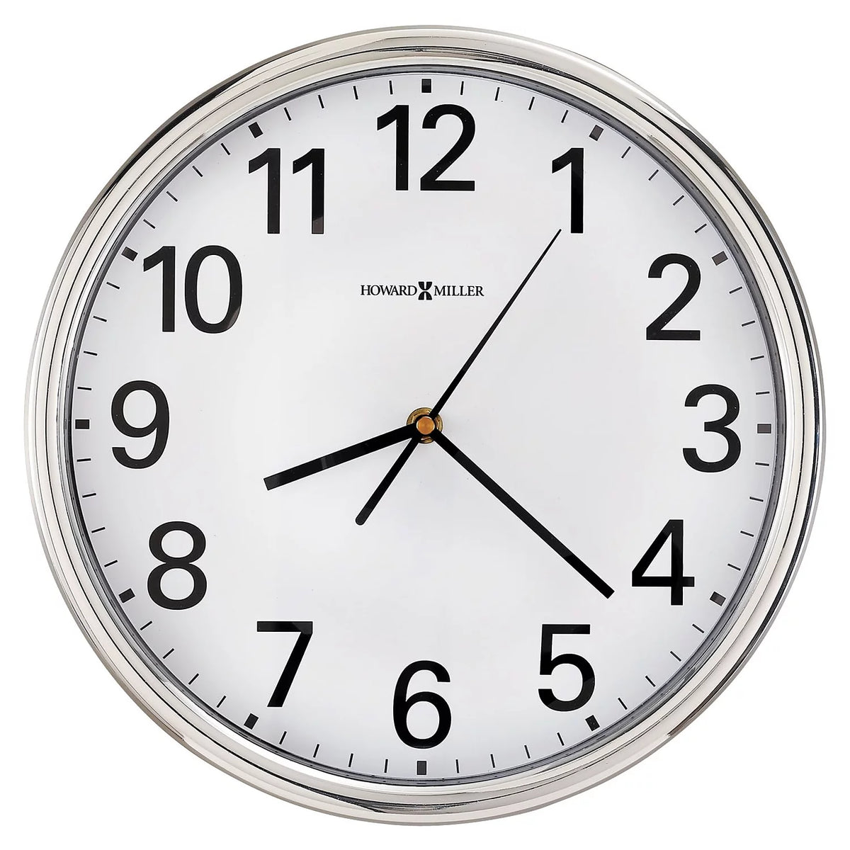 Silver Frame Wall Clock V303