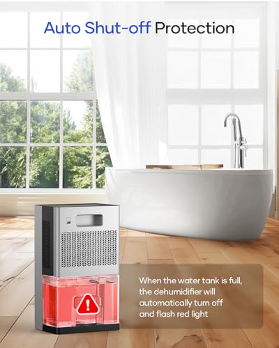95 OZ Water Tank Dehumidifier with Auto Shut Off, White F523