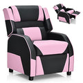 Kids Recliner Chair with Footrest and Lumbar Support, Red O135