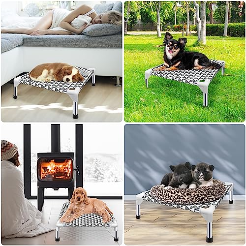 Medium Cotton Elevated Outdoor Dog Bed I662