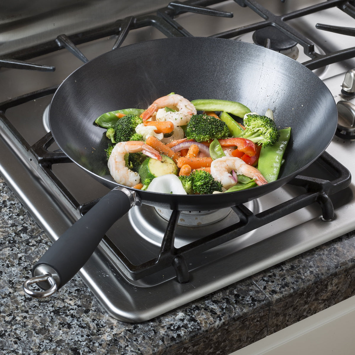 Non-Stick Carbon Steel 12" Wok D491