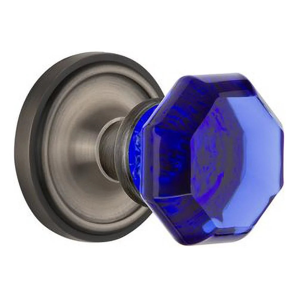 Cobalt Door Knob with Classic Rosette M66042