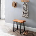 Small Wood Entryway Stool And Stand Bench E28584